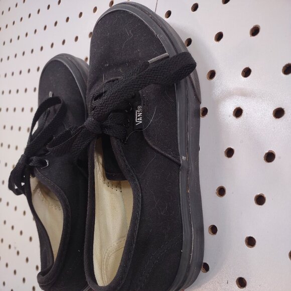 Vans Black Canvass Sneakers, Size Kids 1.5 - Picture 6 of 8